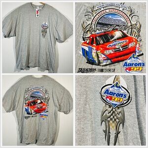 Vintage 2008 NASCAR Aaron's 499 Race Talladega Superspeedway T-Shirt Sz 3XL Gray